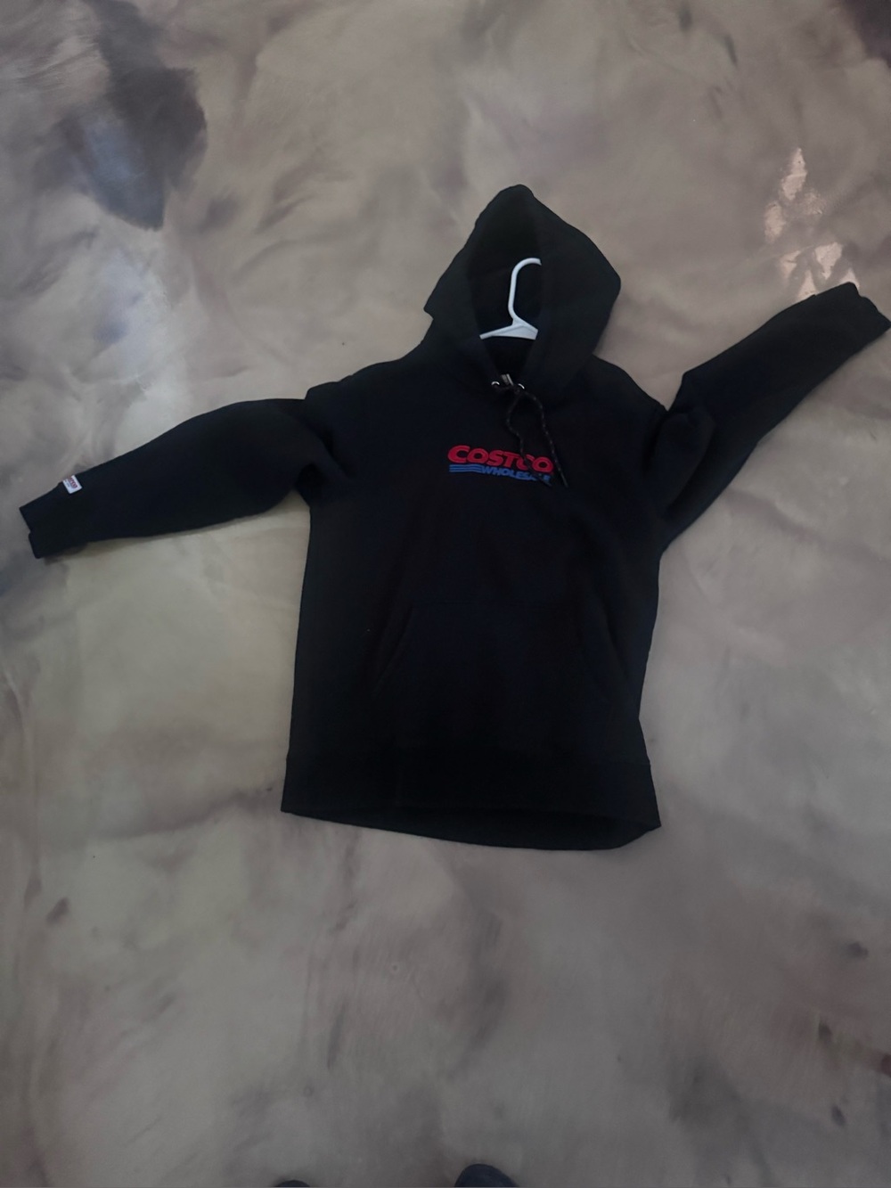 Black Logo Hoodie - Pullover Sweatshirt